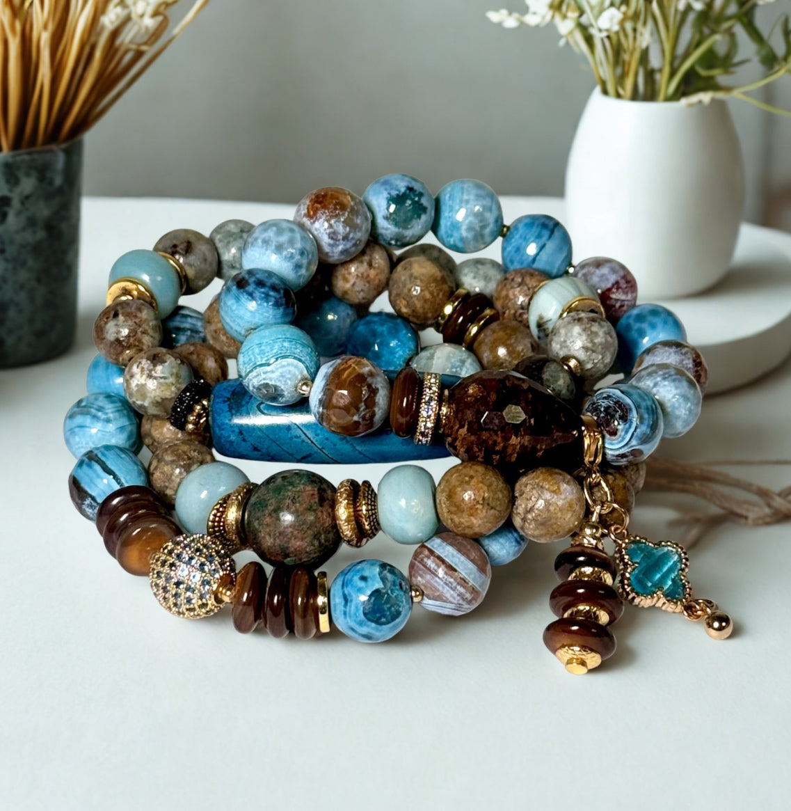 SL) The Tiffany Beaded Stack
