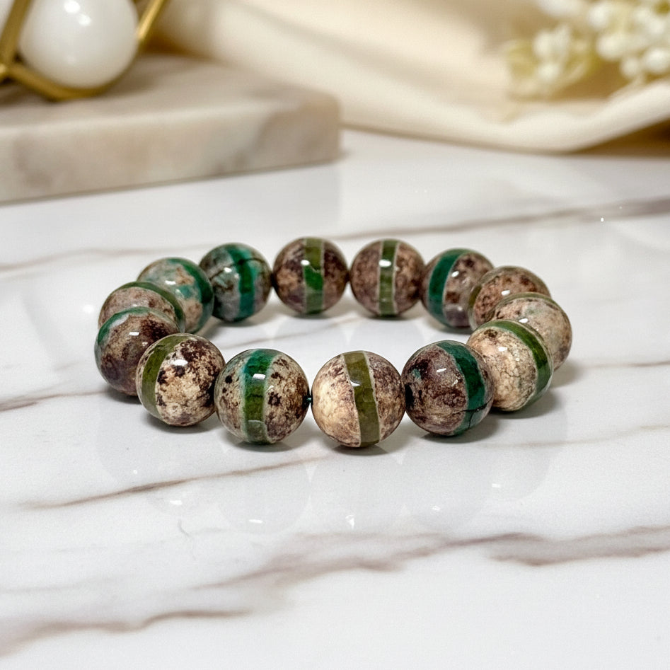 MS) Tibetan Moss Bracelet