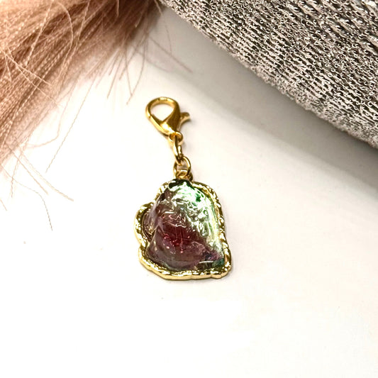 Z) 2-Toned Crystal Charm