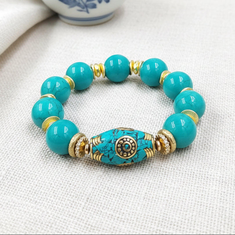 AB) Tibetan - Turquoise Classic
