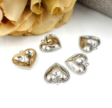 Load image into Gallery viewer, Z) Full Heart Charm - Silver
