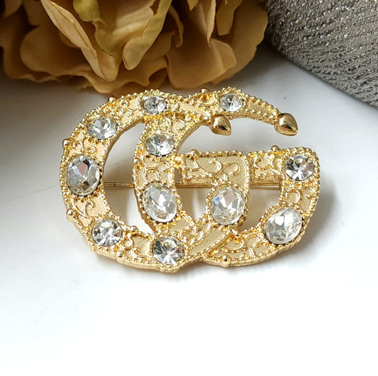 Z) GG Diamond Brooch