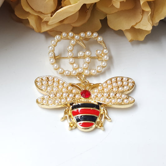 Z) GG Bee Brooch