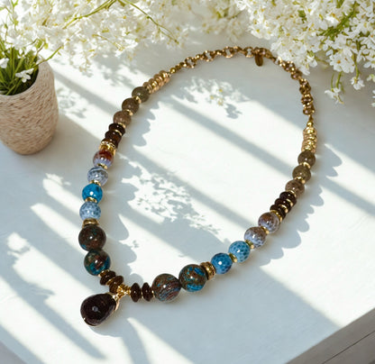 NK) The Tiffany Beaded Necklace