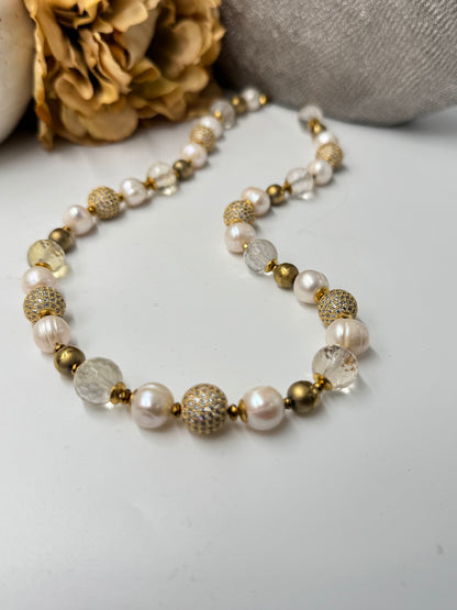 ZZ) DK Custom Necklace Set & Pearls