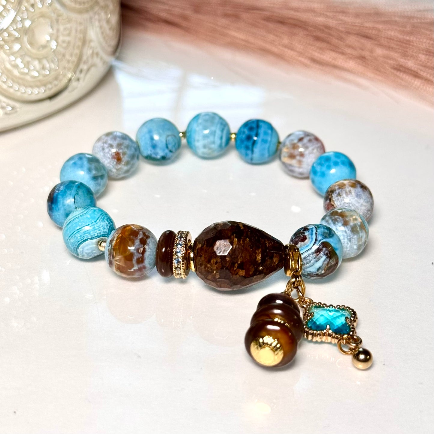SL) The Tiffany Beaded Stack