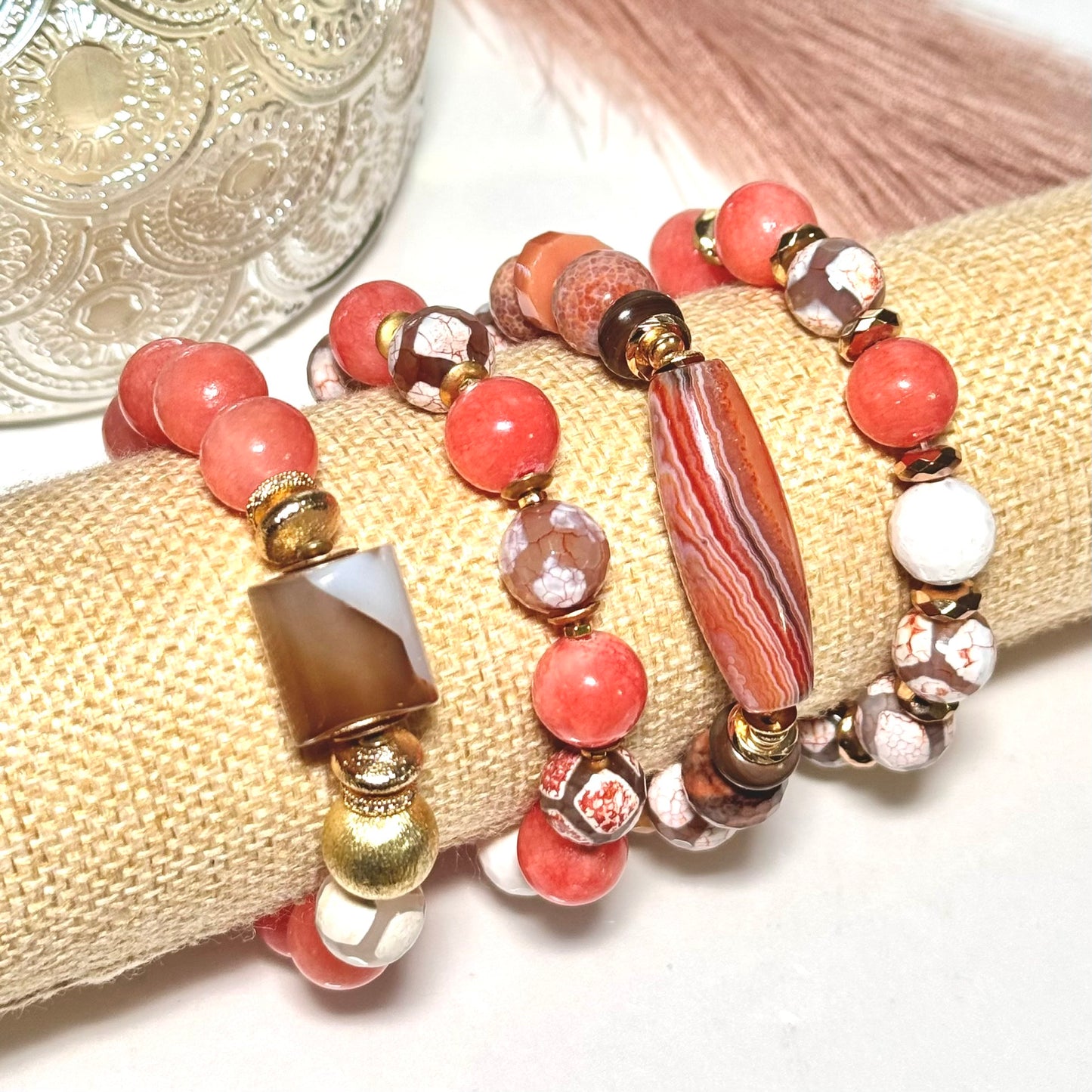 AO) Peach Blossom Bracelet Collection
