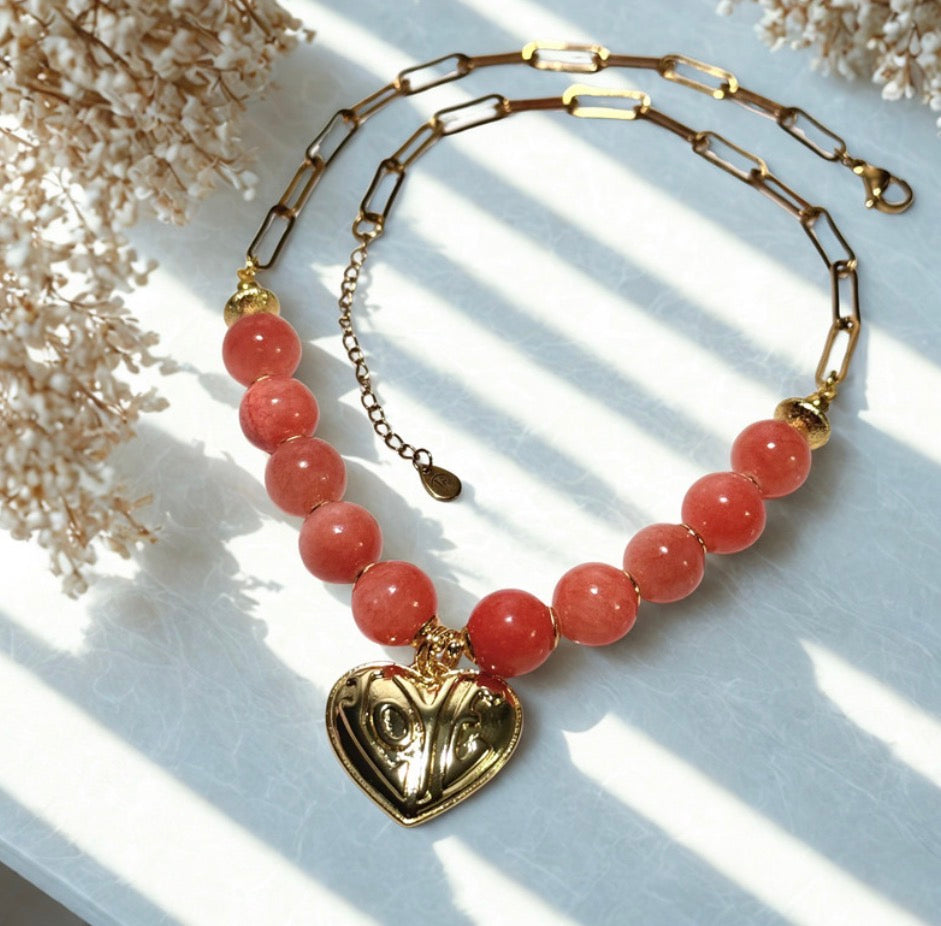 NK) Peach Blossom Necklace Layer