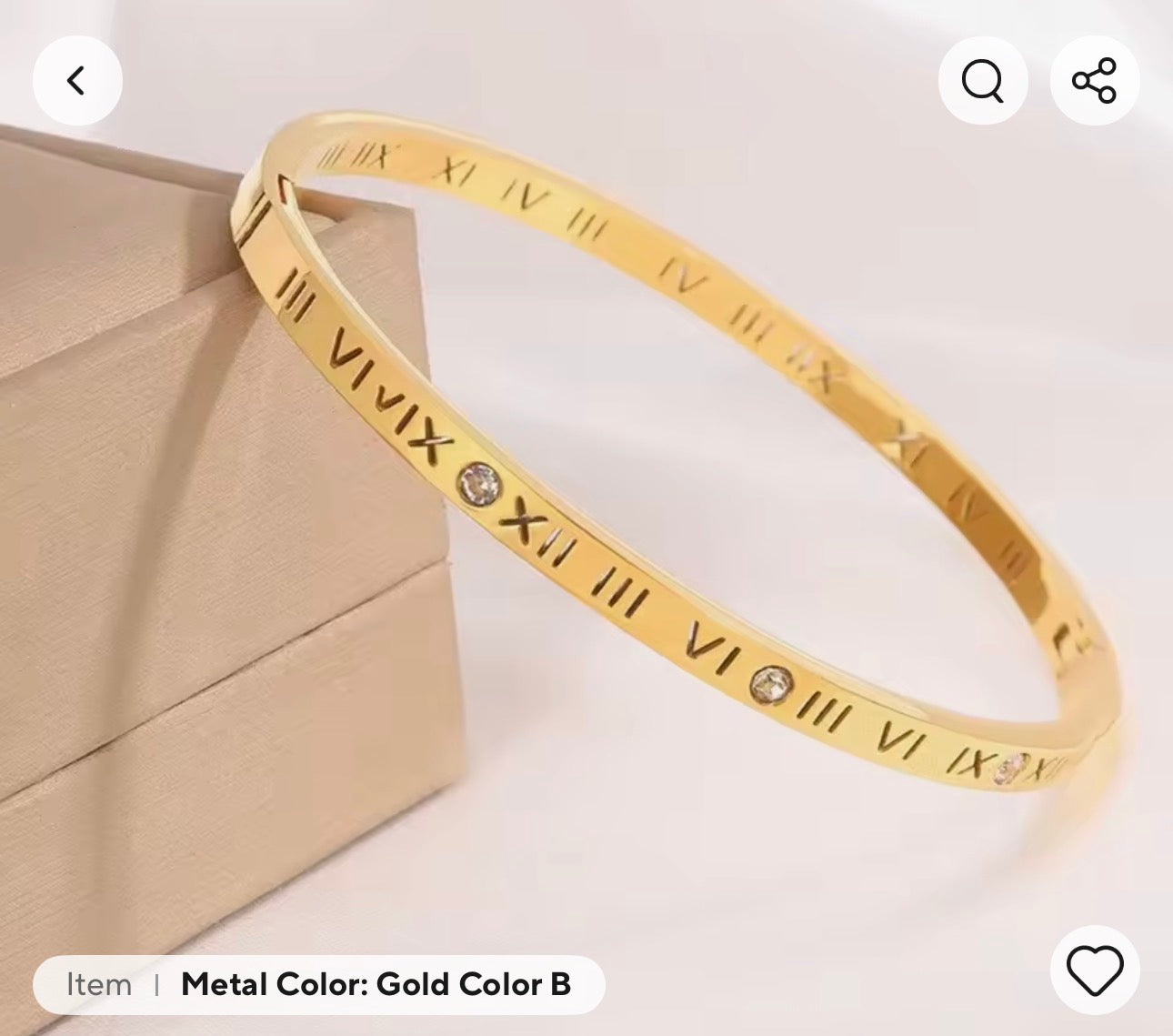 MT) Roman Numeral Bangle