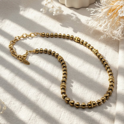 NK) Gold Hematite Necklace