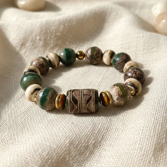 MS) Tibetan Moss Bracelet