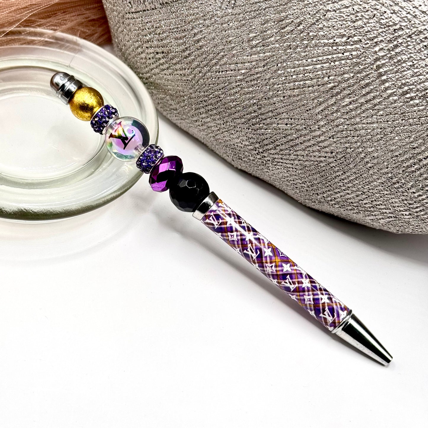 ZZ) Purple Plaid LV Pen