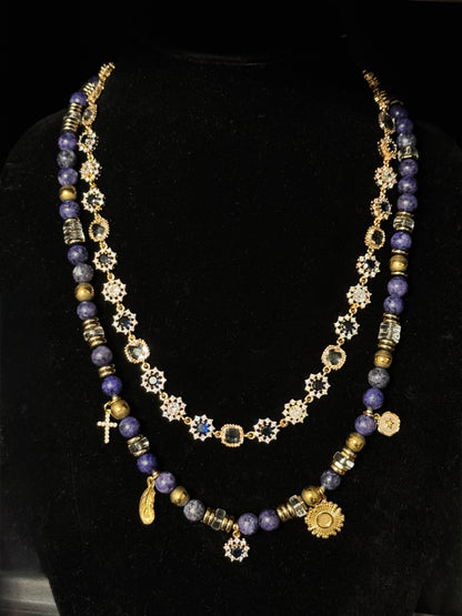 ZZ) DAK Custom Blue Necklace Set