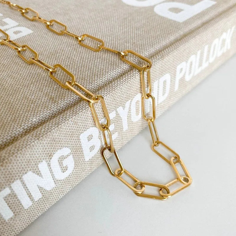 CH) Paper Clip Necklace