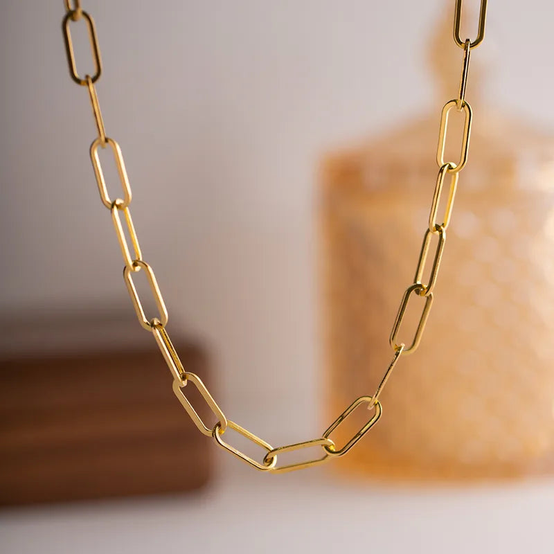 CH) Paper Clip Necklace