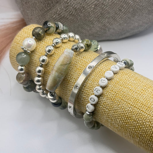 SP) Forgive - Affirmation Bracelet Stack