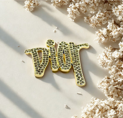 Z) DR Rhinestone Brooch