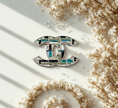 Z) CC Turquoise Brooch