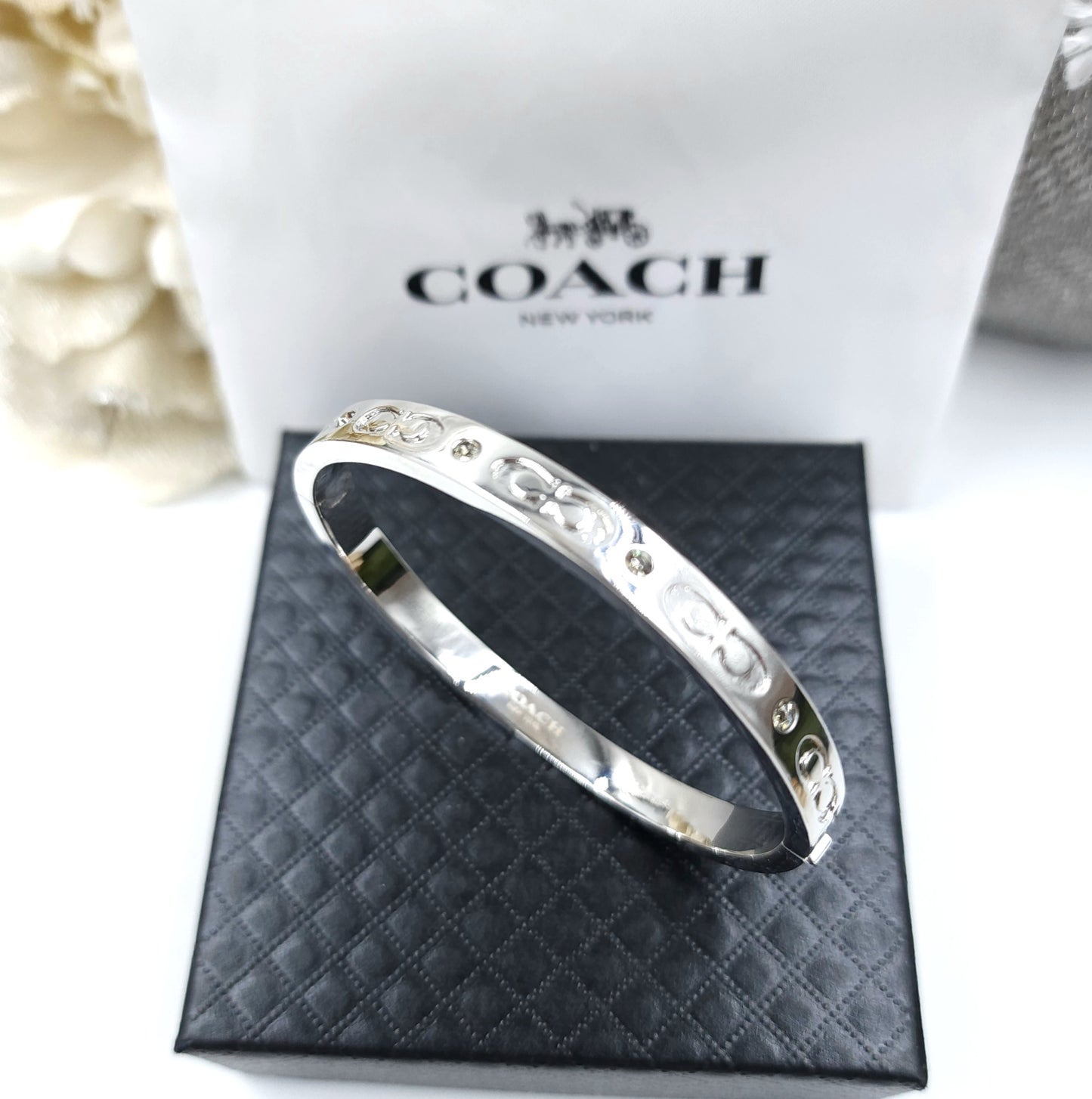 MT) Coach Bangle - Silver